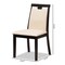 Baxton Studio Beige Faux Leather Upholstered and Brown Finished Dining Chair, PK2 142-8033 - alternate 5
